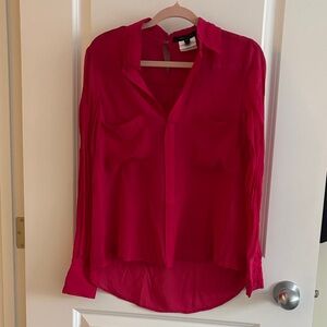 BCBGMaxAzria Emma Blouse in Turkish Rose
